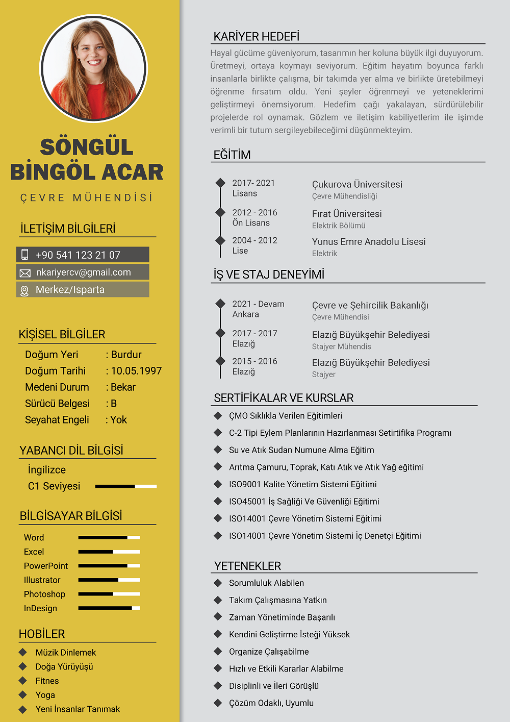 muhendis-cv-ornegi